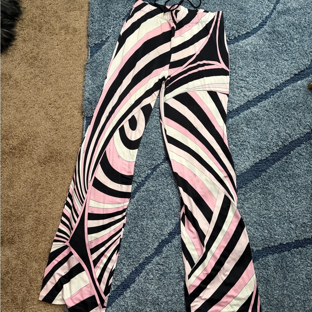 Emilio Pucci Pink and Black Women's Pants and Bikini Top
